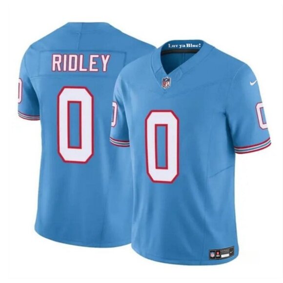 Mens Youths Kids Womens 0 Calvin Ridley BlueThrowback Stitched Jersey